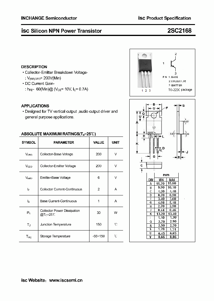 2SC2168_4778605.PDF Datasheet