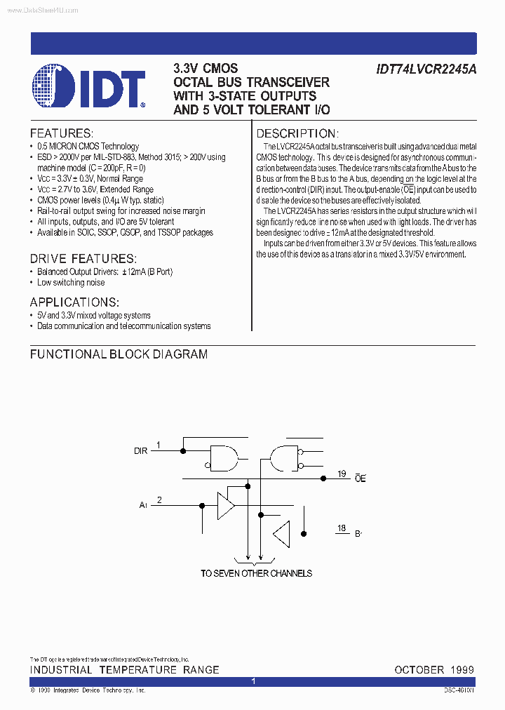 IDT40LVCR2245A_4782516.PDF Datasheet