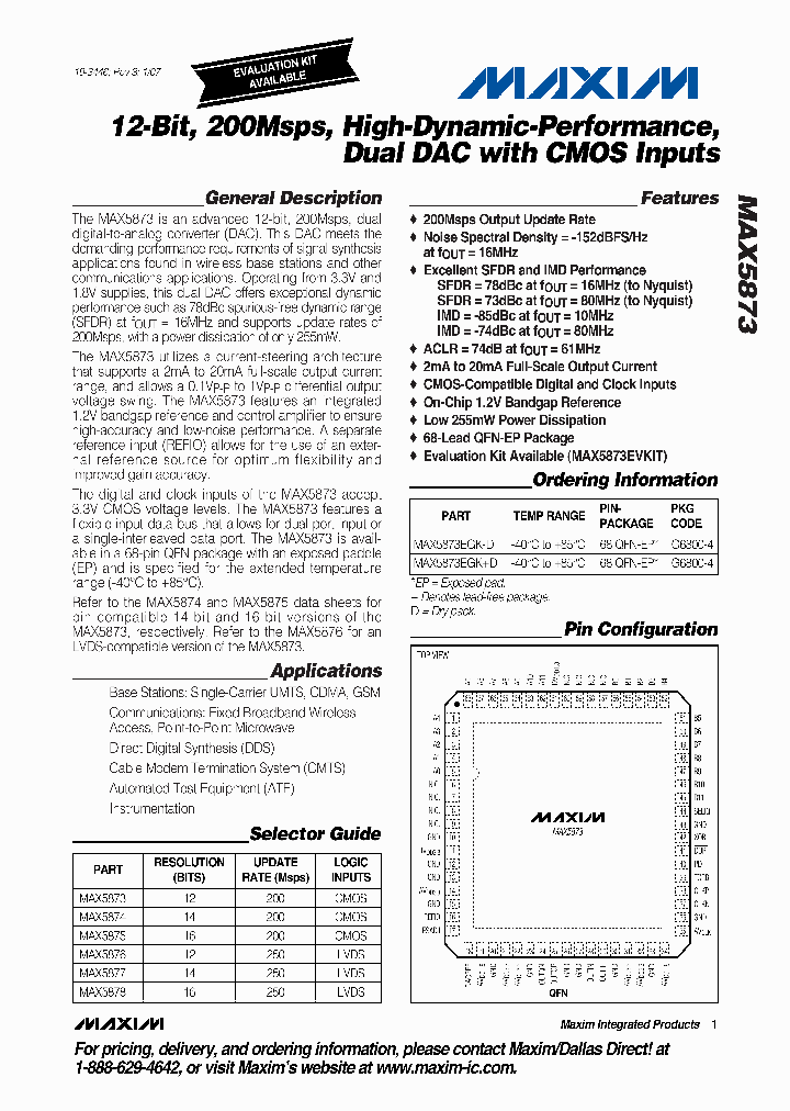 MAX5873EGKD_4784299.PDF Datasheet