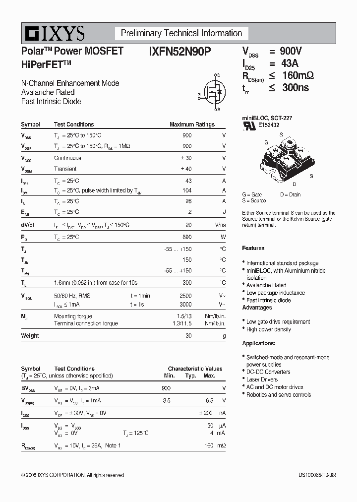 IXFN52N90P_4785533.PDF Datasheet