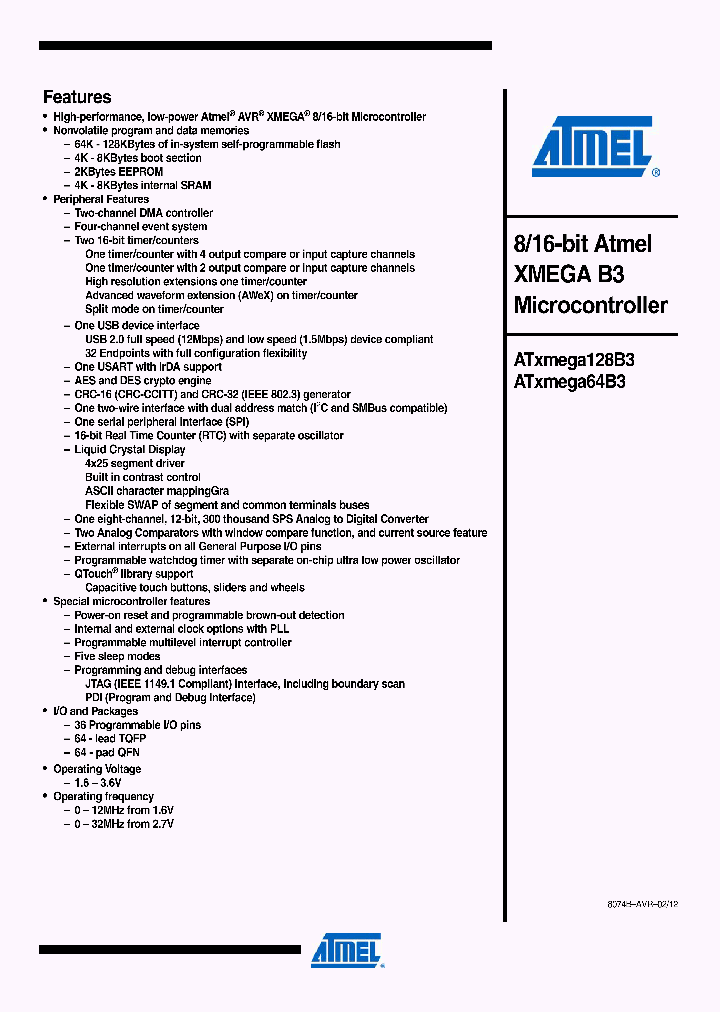 ATXMEGA128B3-MH_4793162.PDF Datasheet