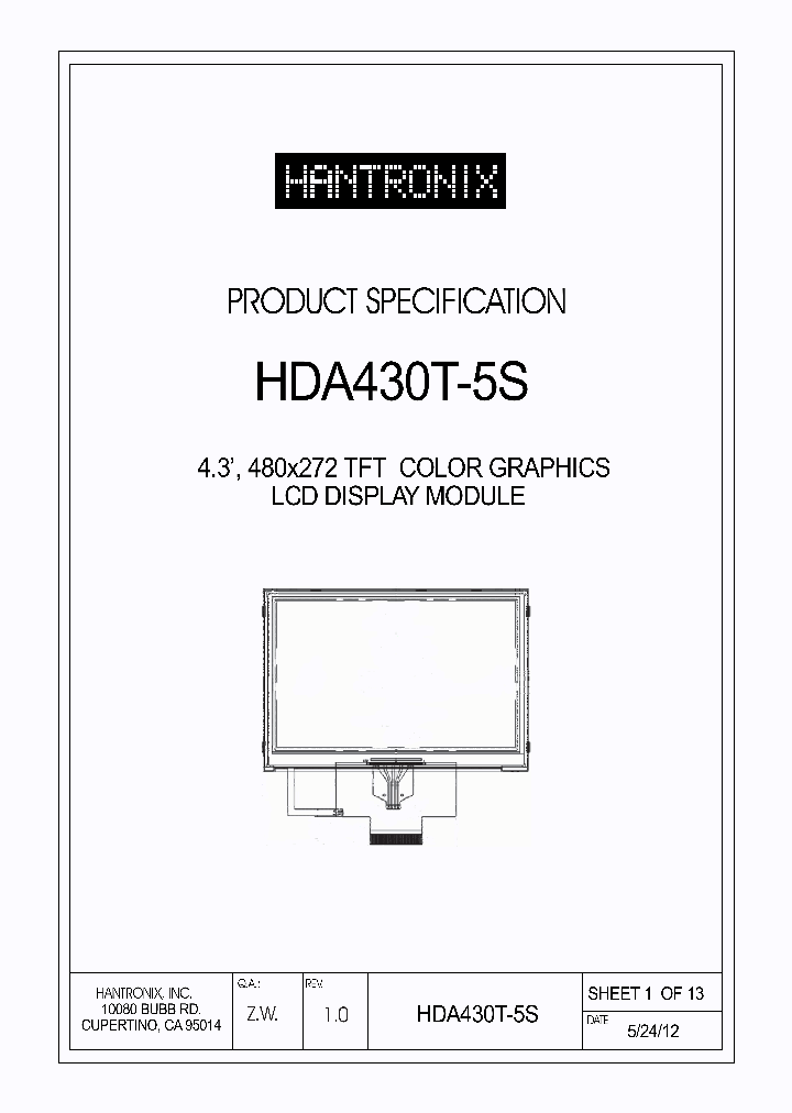 HDA430T-5S_4795302.PDF Datasheet