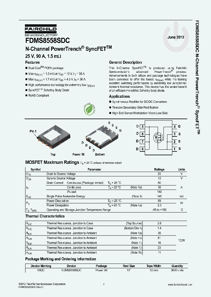 FDMS8558SDC_4800468.PDF Datasheet