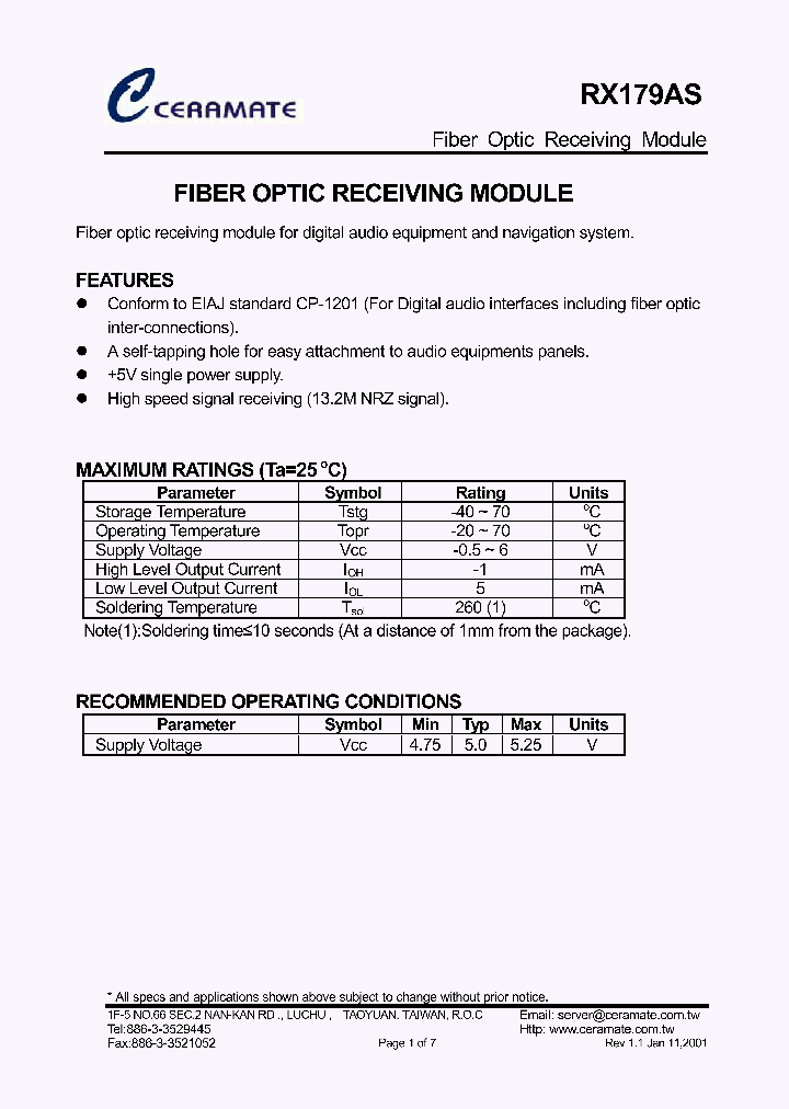 RX179AS_4801135.PDF Datasheet