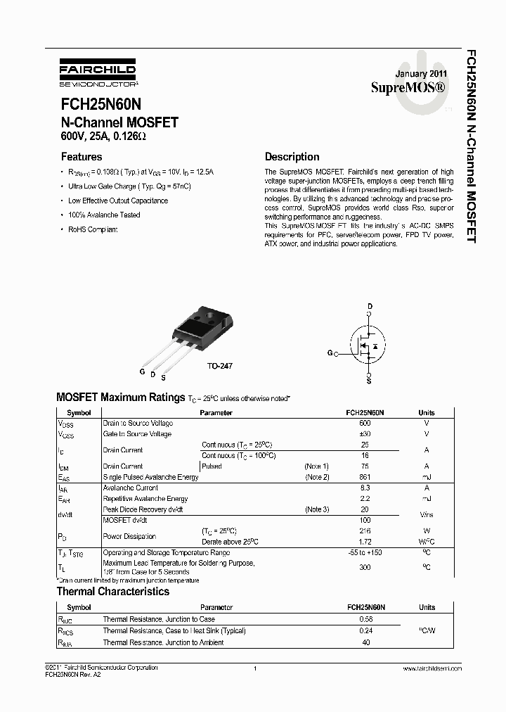 FCH25N60N_4844750.PDF Datasheet