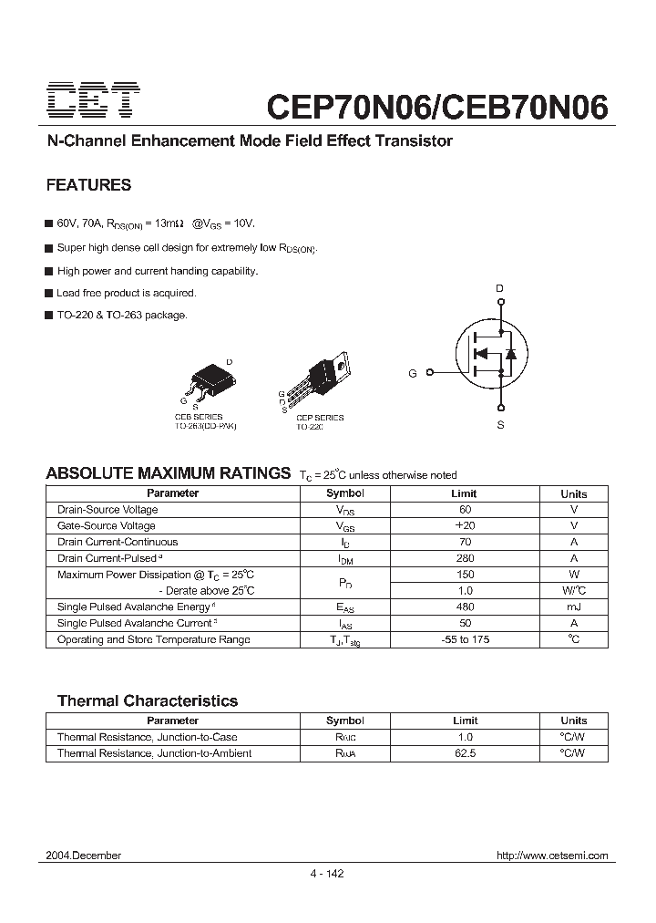 CEP70N06_4850478.PDF Datasheet