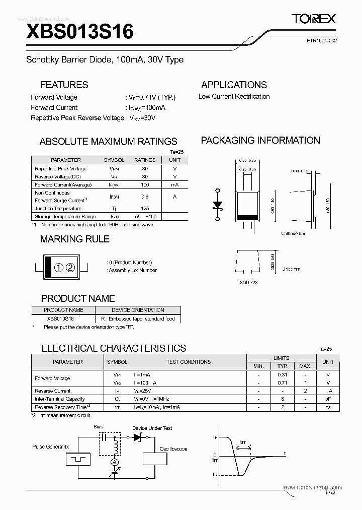 XBS013S16_4851417.PDF Datasheet