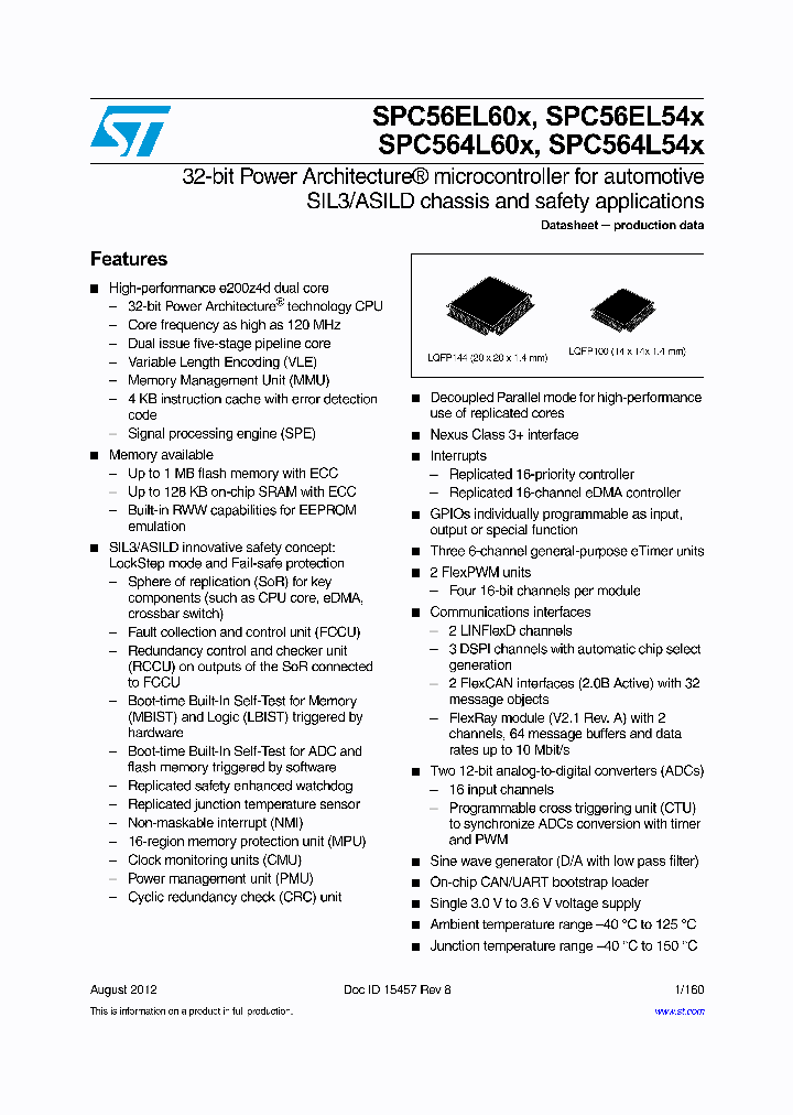 SPC564L54L5_4852389.PDF Datasheet