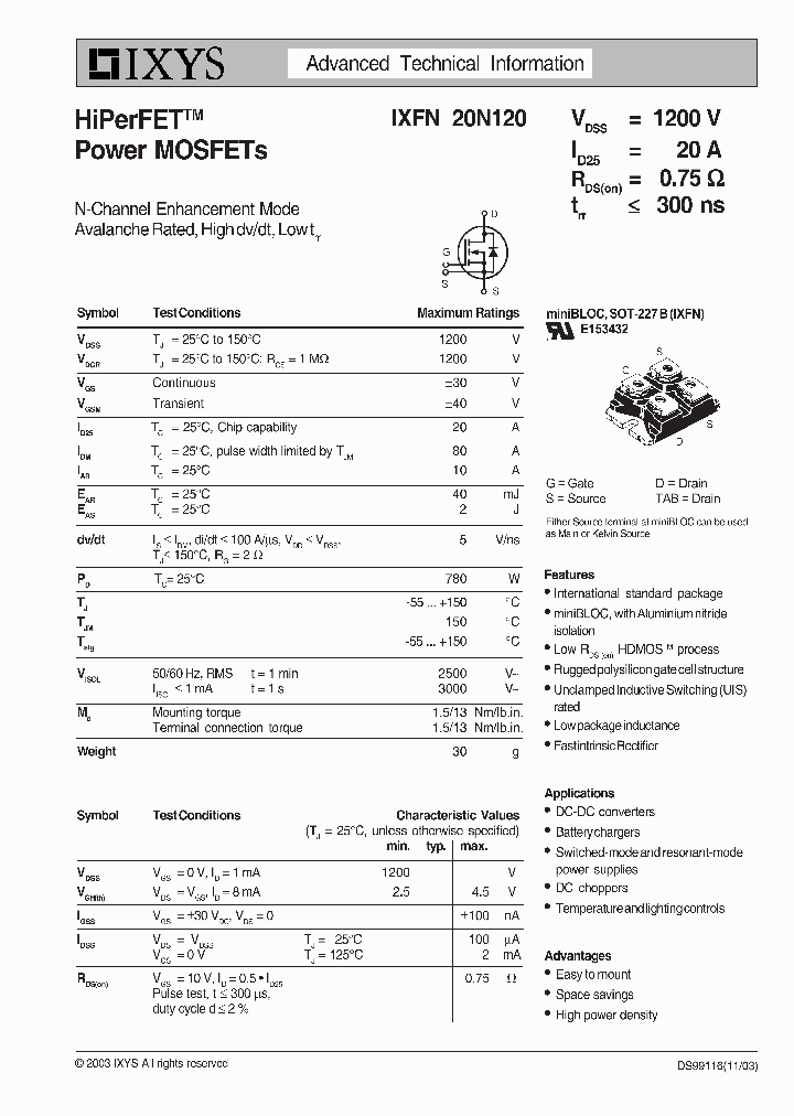 IXFN20N120_4864824.PDF Datasheet