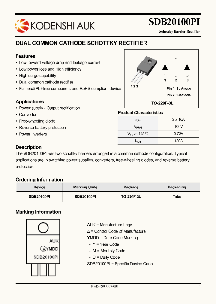 SDB20100PI_4866409.PDF Datasheet