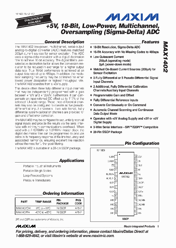 MAX1402EAI_4890126.PDF Datasheet