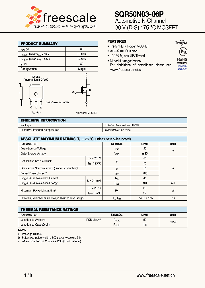 SQR50N03-06P_4889077.PDF Datasheet