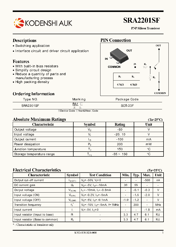 SRA2201SF_4893608.PDF Datasheet