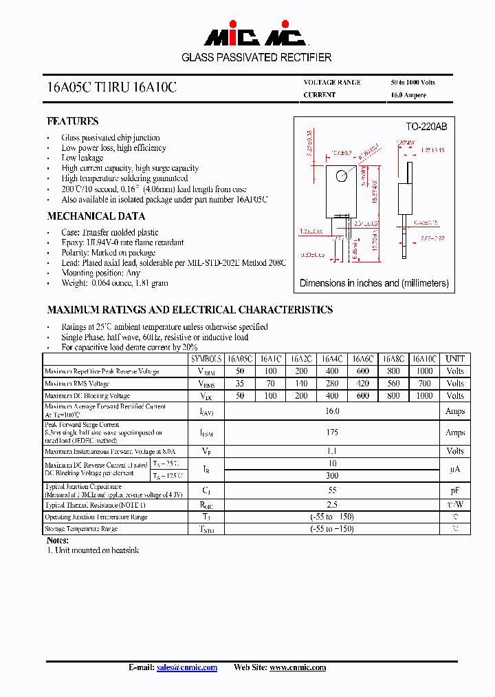 16A05C_4904108.PDF Datasheet