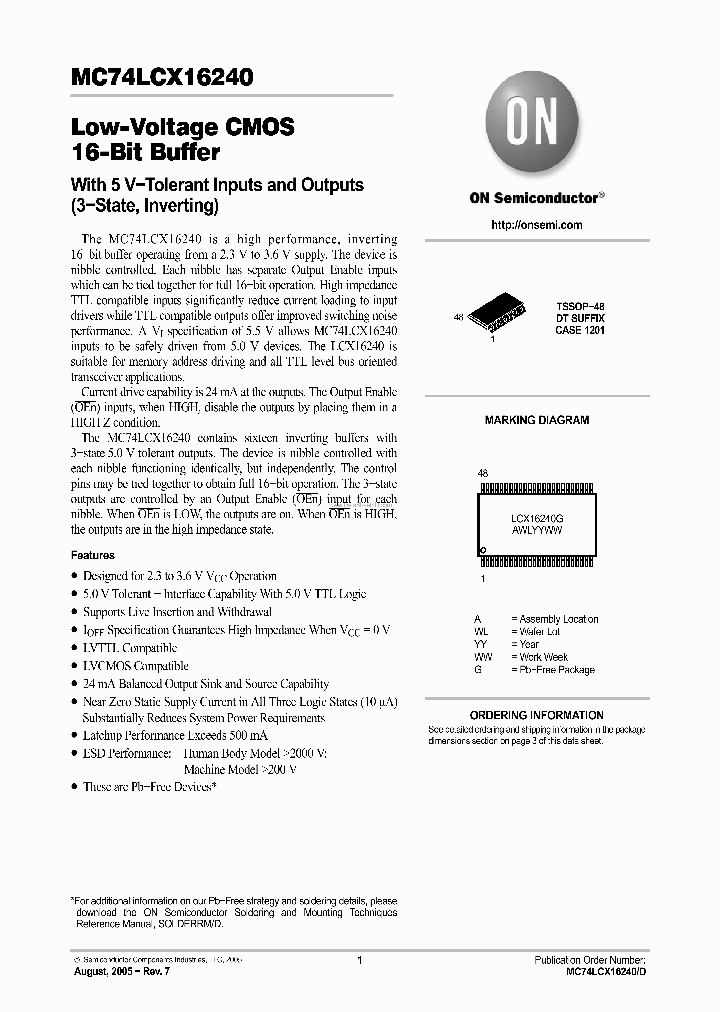 MC74LCX16240_4913974.PDF Datasheet