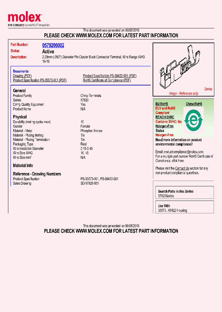 579206002_4920275.PDF Datasheet