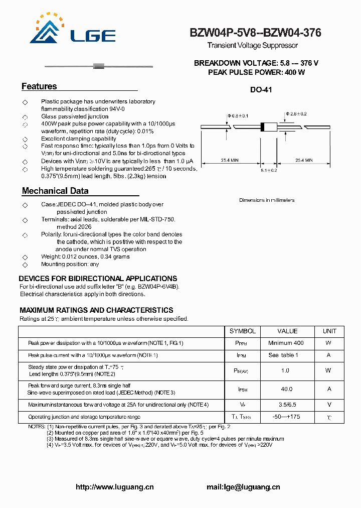 BZW04P7V8_4946842.PDF Datasheet