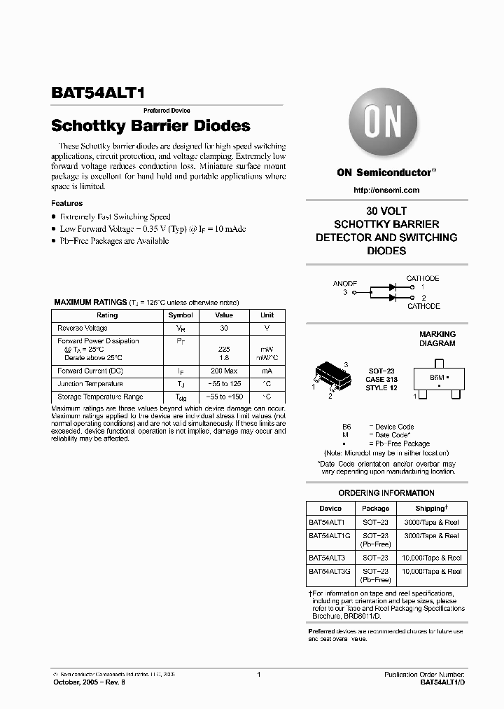 BAT54ALT1G_4970925.PDF Datasheet