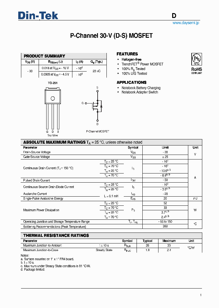 DTL15P03_5011232.PDF Datasheet