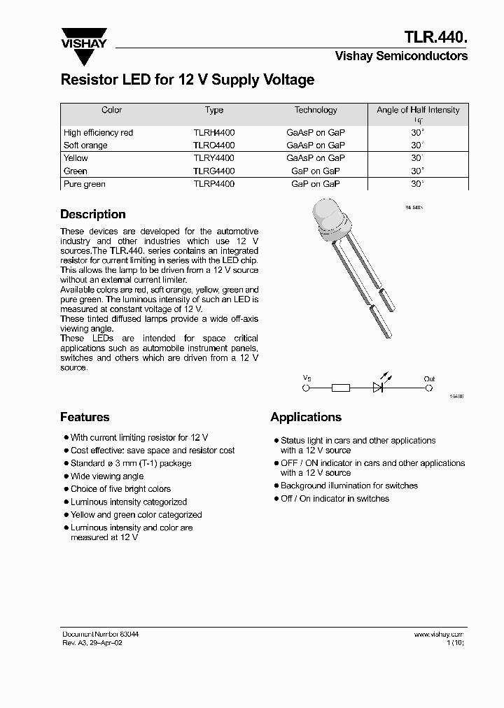 TLR440_5017290.PDF Datasheet