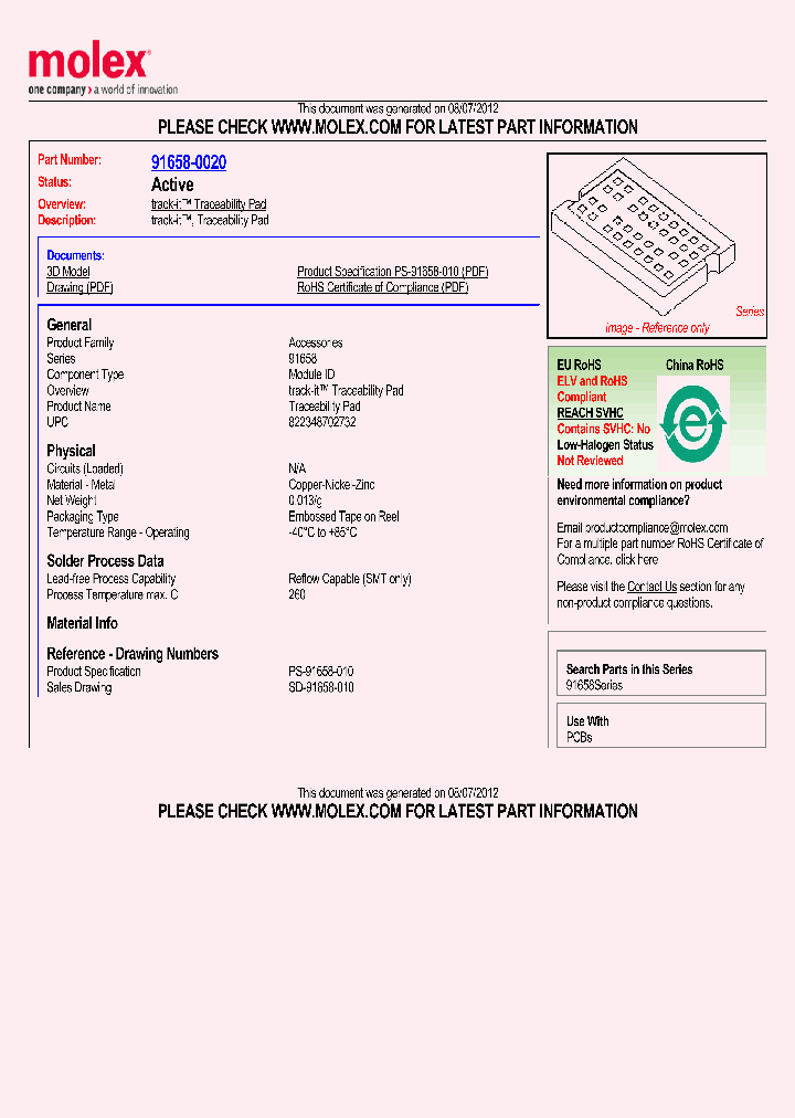 91658-0020_5049540.PDF Datasheet