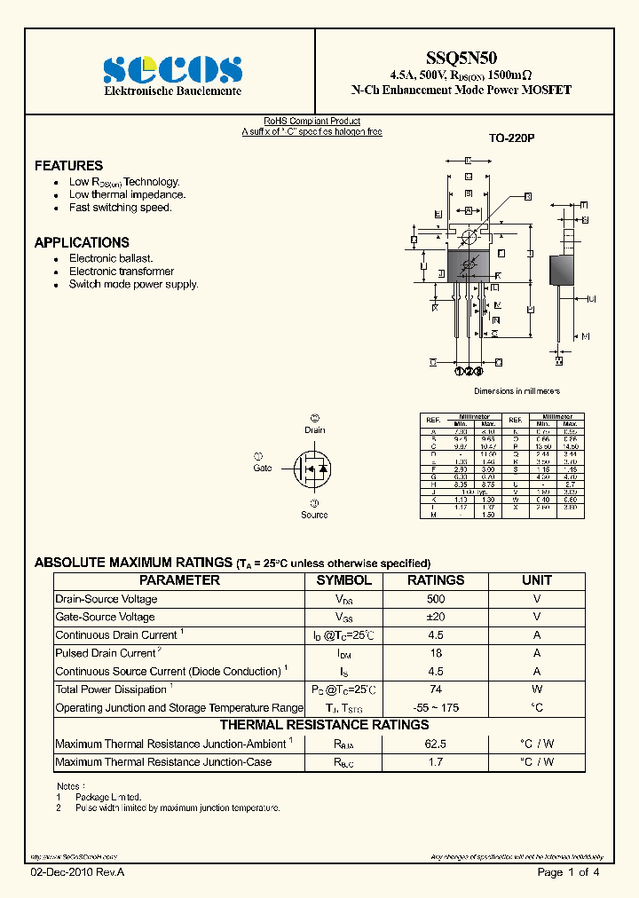 SSQ5N50_5071787.PDF Datasheet