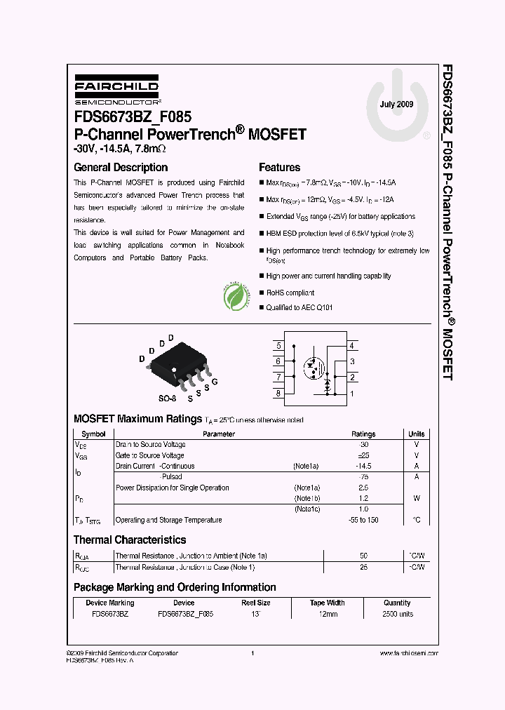 FDS6673BZF085_5080334.PDF Datasheet