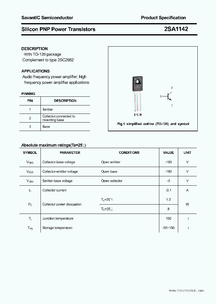 2SA1142_5094842.PDF Datasheet