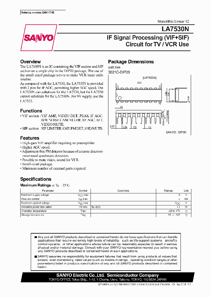 LA7530N_5100203.PDF Datasheet
