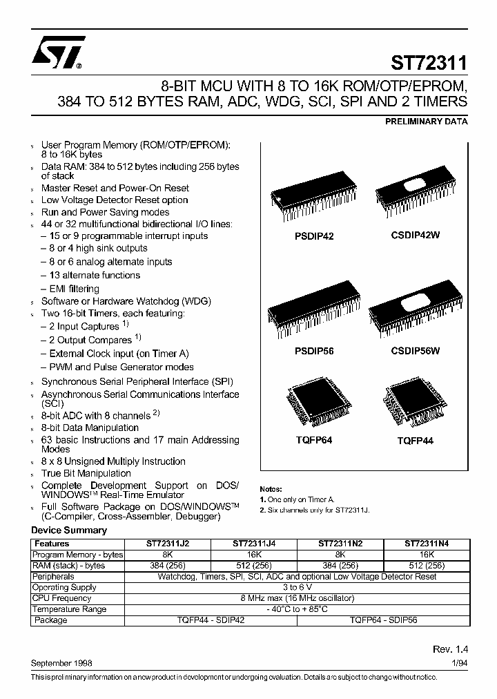 ST72311N2T1_5100891.PDF Datasheet