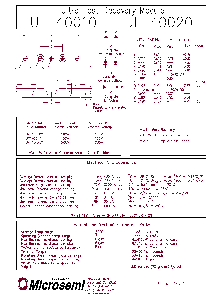 UFT40010_5112849.PDF Datasheet