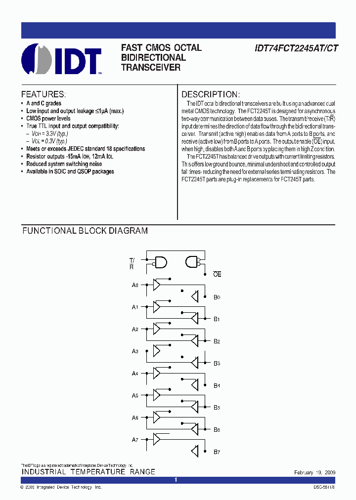 74FCT2245ATSO_5143798.PDF Datasheet