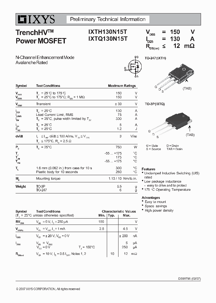 IXTH130N15T_5146363.PDF Datasheet