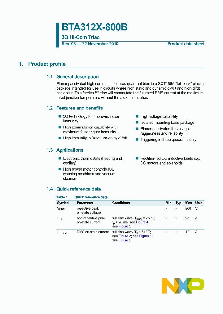 BTA312X-800B_5188165.PDF Datasheet