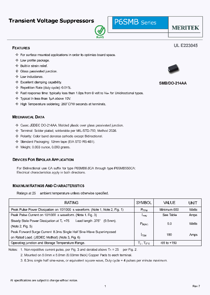 P6SMB_5199490.PDF Datasheet