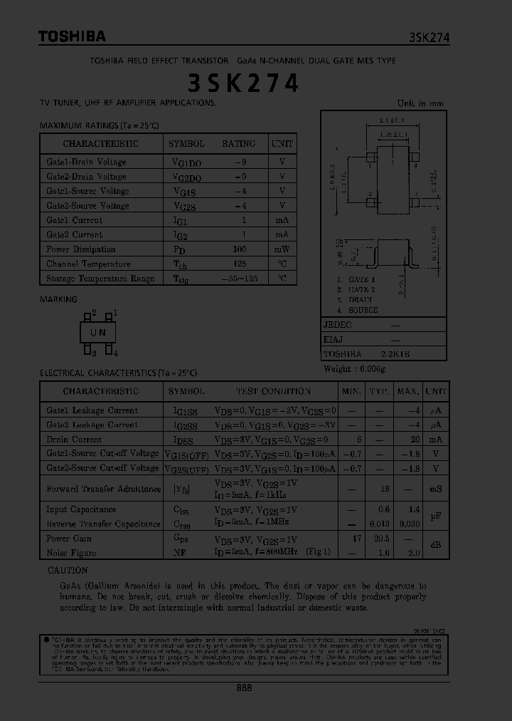 3SK274_5206437.PDF Datasheet