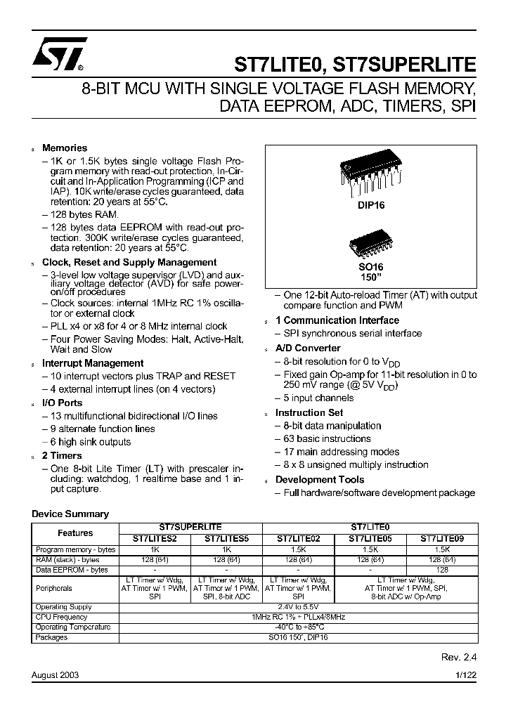 ST7LITE02_5215052.PDF Datasheet