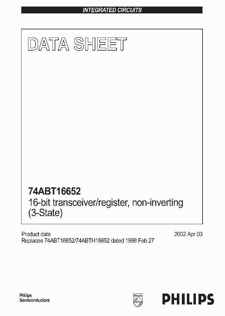 74ABT16652_5224909.PDF Datasheet