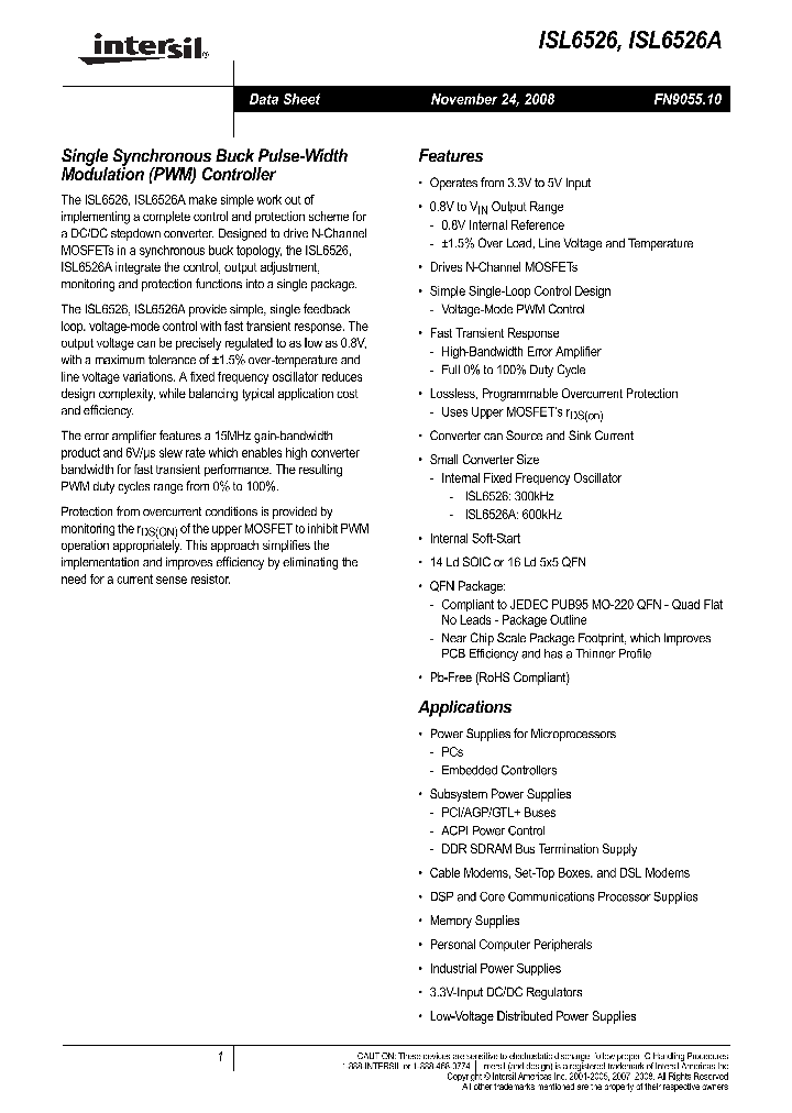ISL6526AIRZ-T_5248170.PDF Datasheet