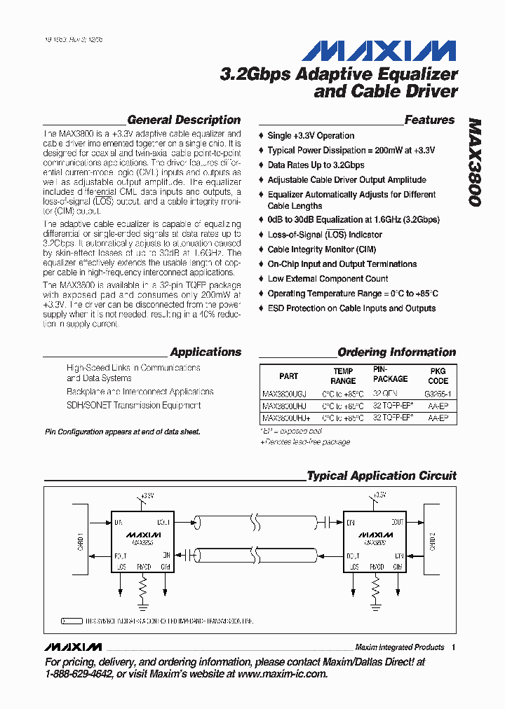 MAX3800UTJT_5263556.PDF Datasheet