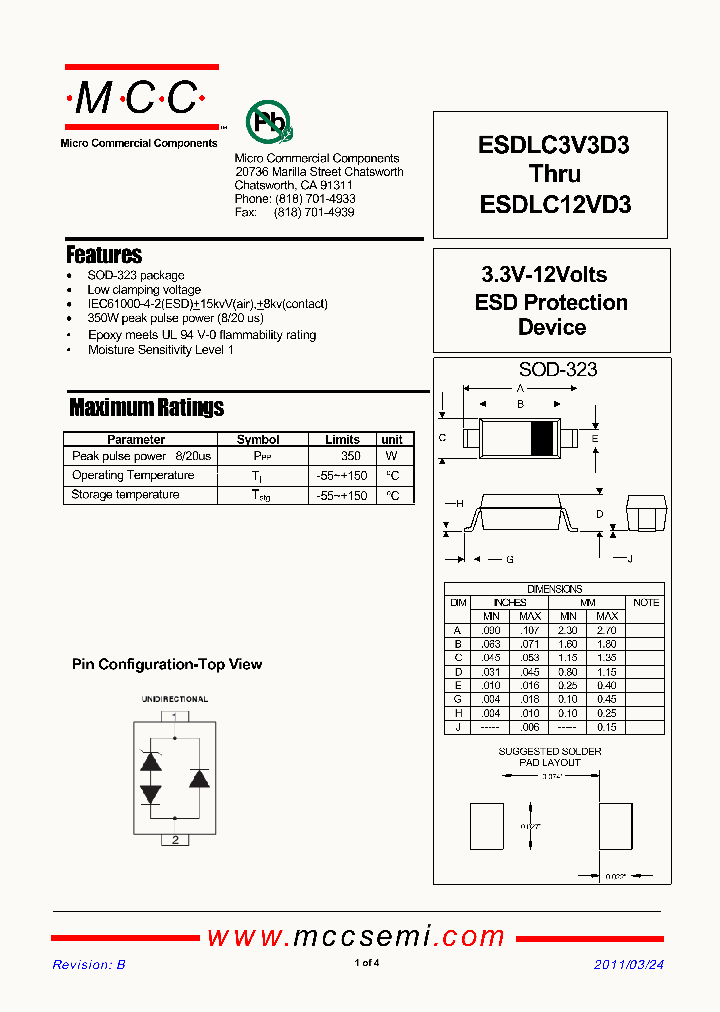 ESDLC5V0D3_5327541.PDF Datasheet