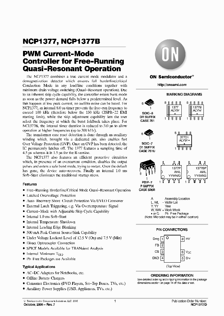 NCP1377BPG_5329915.PDF Datasheet