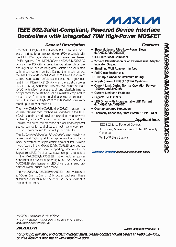 MAX5982AETE_5350485.PDF Datasheet