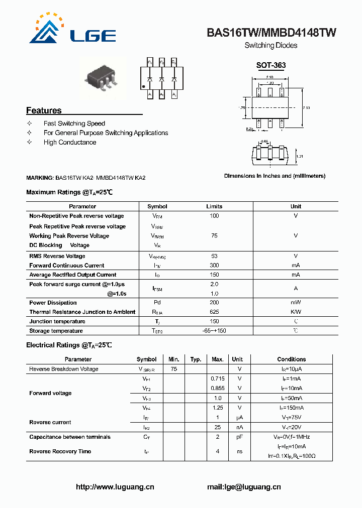 BAS16TW_5351136.PDF Datasheet