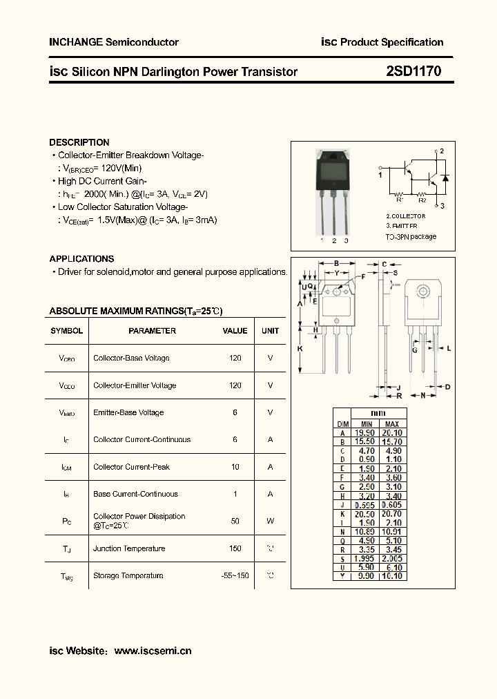 2SD1170_5360610.PDF Datasheet