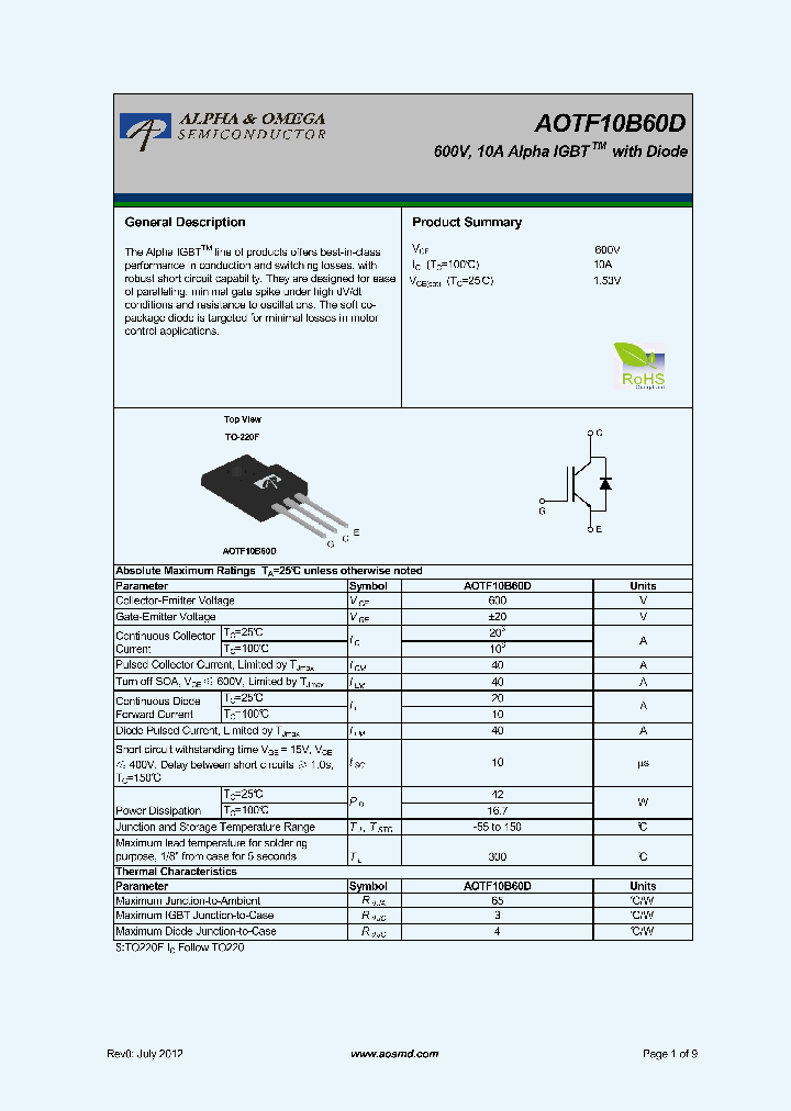 AOTF10B60D_5362347.PDF Datasheet