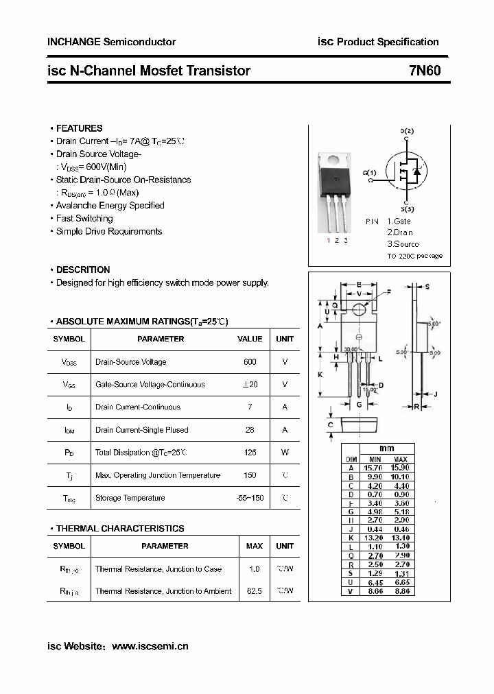 7N60_5362698.PDF Datasheet