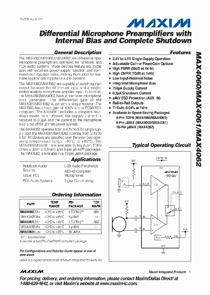 MAX406011_5365708.PDF Datasheet