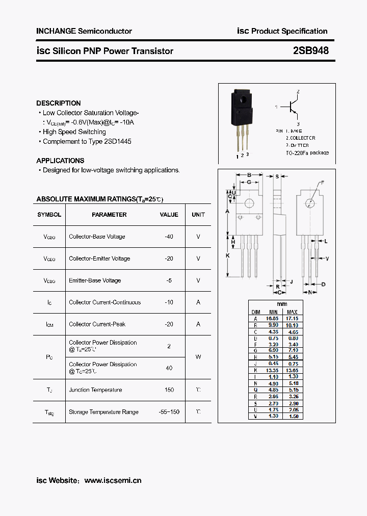 2SB948_5368922.PDF Datasheet