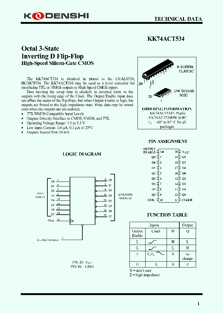 KK74ACT534_5369985.PDF Datasheet